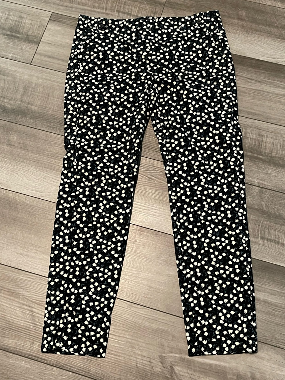 Zara Floral Print Cropped Trousers Eur38 US 6